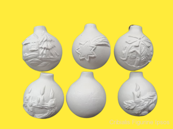 Set figurine ipsos - globuri rotunde 